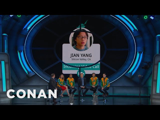 The Cast Of "Silicon Valley" Gets A Conference Call From Jian Yang | CONAN on TBS