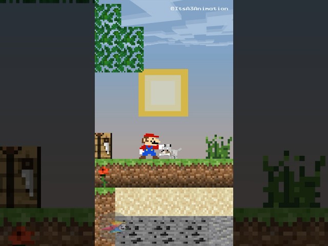 Mario’s loyal friend #supermariobros #minecraft