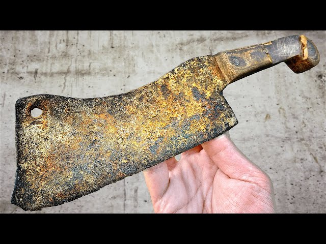 Antique Meat Cleaver - Perfect Restoration and Awesome Handle