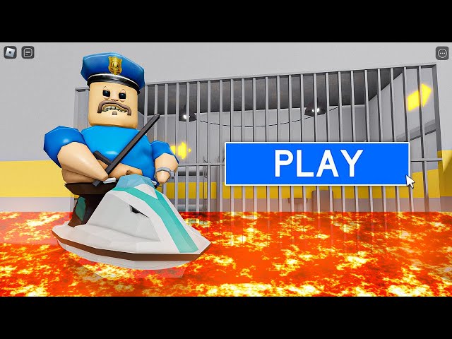 LAVA BARRY'S PRISON RUN! New Scary Obby (#Roblox)