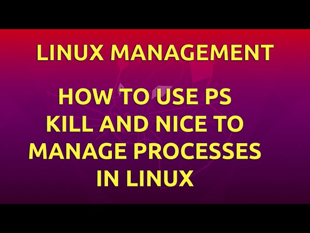 How To Use ps, kill, and nice to Manage Processes in Linux