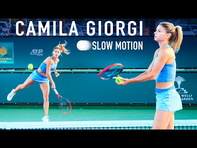 Camila Giorgi - Serve Slow-motion [4k 60fps]