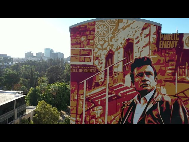 Drone 13: Johnny Cash Mural And The Capitol Dome