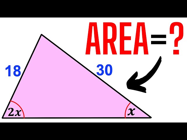 Find the Area of this Triangle | Step-by-Step Tutorial