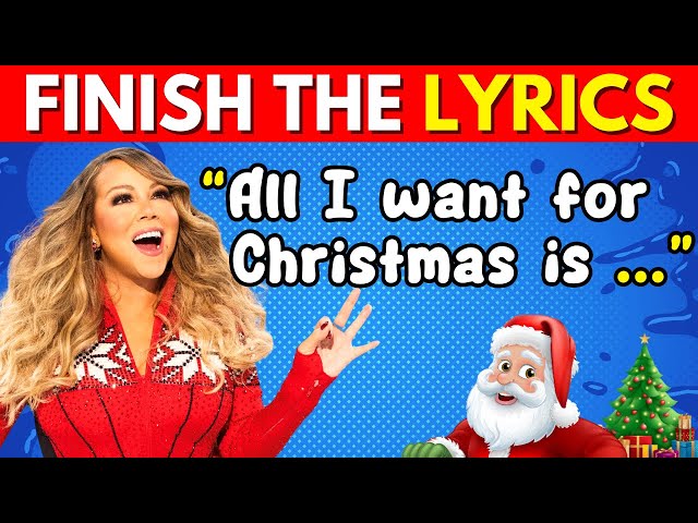 FINISH THE LYRICS🎅Most Popular Christmas Songs (2024)🎄🎵📀