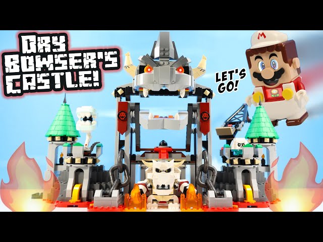 LEGO Super Mario Dry Bowser Castle Battle Expansion Set Build Review HOT!