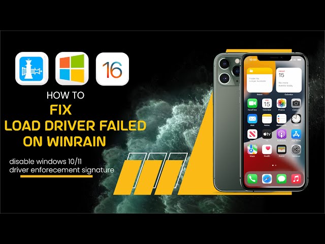 Fix Winra1n Load Driver Failed Issue | Disable Windows 10/11 Driver Enforcement Signature | Winra1n