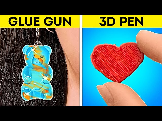 Glue Gun vs. 3D Pen Crafts And Amazing DIY Accessory Ideas