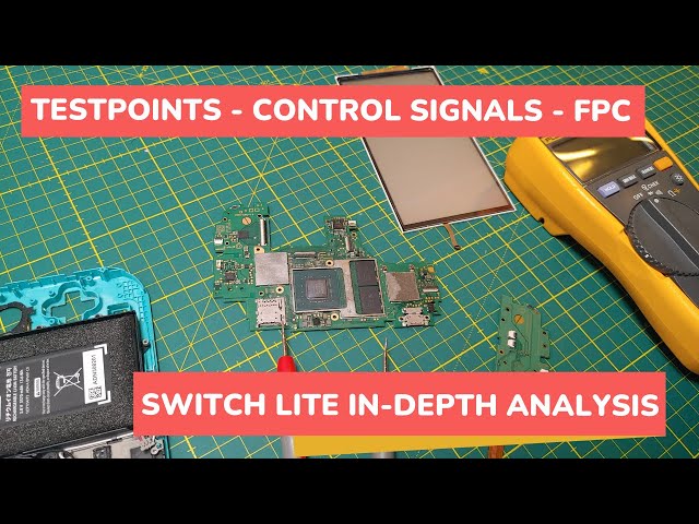 Nintendo Switch Lite - Buttons - Components Mainboard - Testpoints -and 29 PIN FPC - PART 1