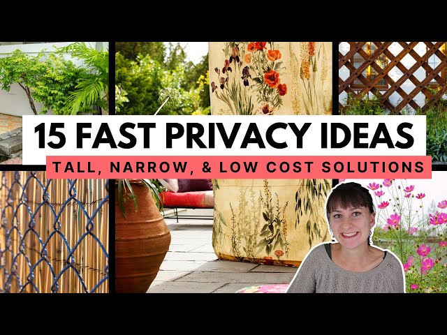 Creative Ways to Add Privacy  🪴 Landscape design strategies for instantly private backyards