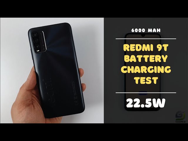 Xiaomi Redmi 9T Battery Charging test 0% to 100% | 22.5W fast charger 6000 mAh
