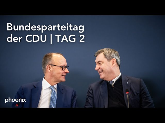 CDU-Bundesparteitag aus Berlin: Tag 2 | u.a. mit Grundsatzprogramm und Söder (CSU) | 07.05.24