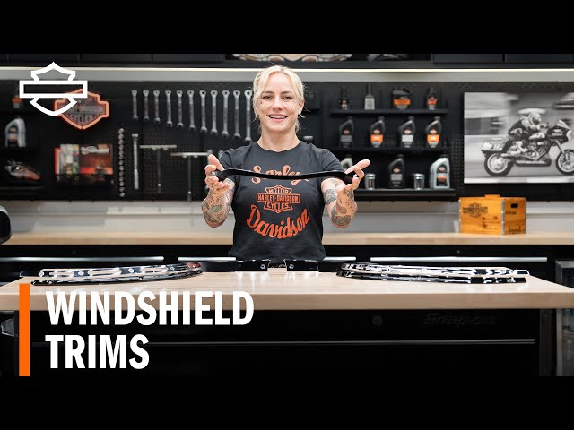 Harley-Davidson Touring Motorcycle Windshield Trim Overview