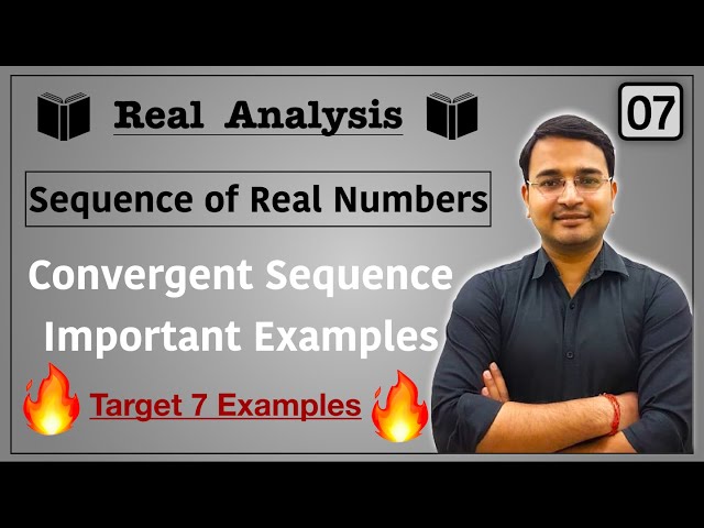 Convergent Sequence Examples | Convergent Sequence | Sequence of real numbers: 07