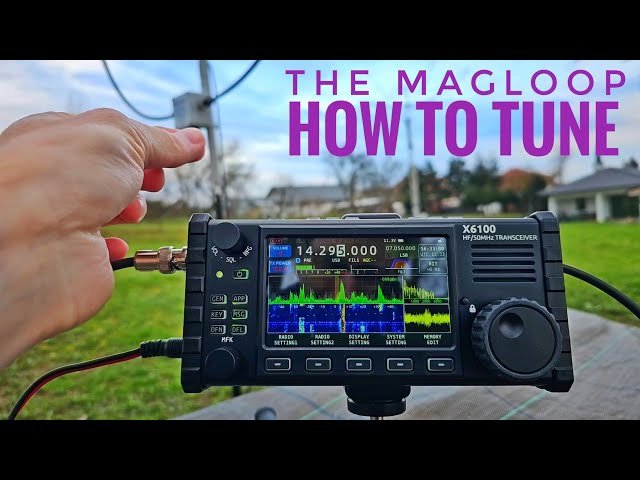 How to Tune & Use a MAGLOOP ANTENNA + QRP QSO