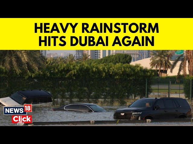Dubai Floods News | Stormy Weather Hits UAE: Heavy Rain, Thunder, And Floods Sweep Abu Dhabi | N18V
