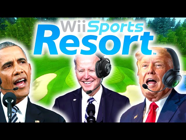 US Presidents Play Wii Sports Resort Golf 5 (BEST GAME YET)