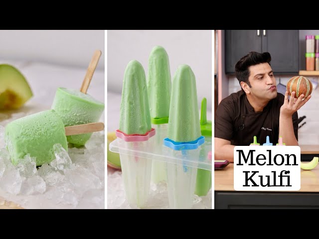 ख़रबूज़े की कुल्फी घर पे बनाने का आसान तरीका | Malai Kulfi | Summer Icecream Kunal Kapur | Fruit Kulfi