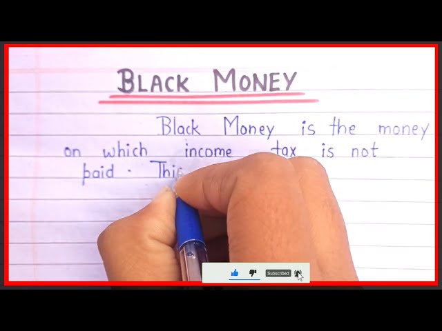 Essay on Black Money in English | Short note on Black Money | Black money par essay