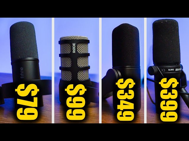 Budget vs Expensive Mic Comparison: SM7B Placed 3rd