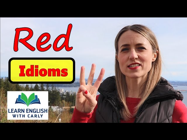English Idioms: IDIOMS with the colour RED #red #idioms #everydayenglish