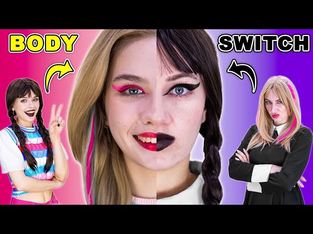 Body SWAP Wednesday vs Enid! Swap Body Funny Situations By Crafty Hype