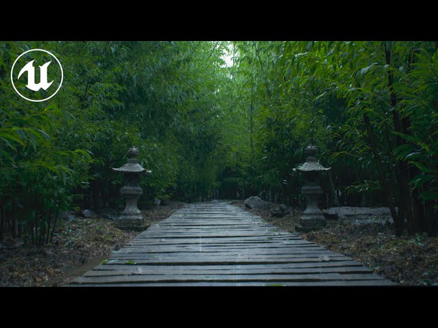 Virtual Bamboo Grove | UE5 [4K]