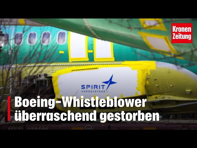 Boeing-Whistleblower überraschend gestorben | krone.tv NEWS