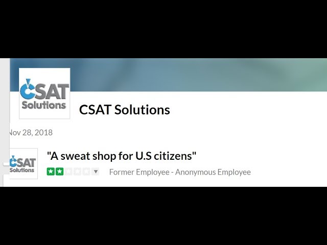 Is Apple using sweatshop labor in the United States with CSAT Solutions?