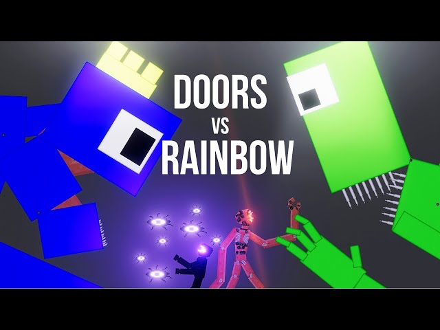 Roblox Doors vs Roblox Rainbow Friends (Mutant) - People Playground 1.26 beta