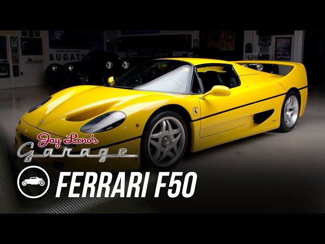 Jay Leno Drives the Yellow Ferrari F50