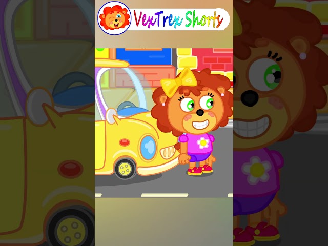 Lion Shorts - Big Car vs Small Car - Cartoon for Kids