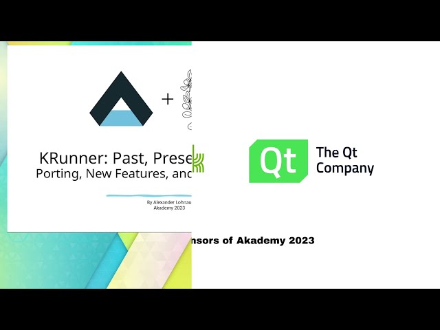 Akademy 2023: KRunner: Past, Present, and Future - Porting, New Features, and Plugin Distribution