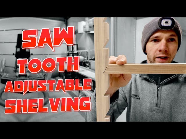 Saw Tooth Adjustable Shelving. How to install in a Cabinet