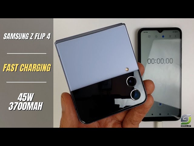 Samsung Galaxy Z Flip 4 Battery fast Charging test 0% to 100%