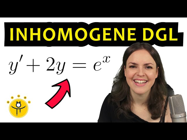 Differentialgleichung inhomogen lösen – Variation der Konstanten, 1. Ordnung, Beispiel