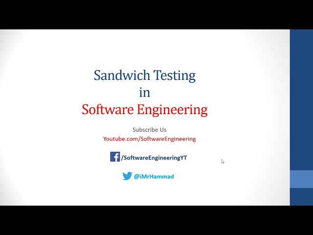 Sandwich testing | Software Testing in Hindi / Urdu