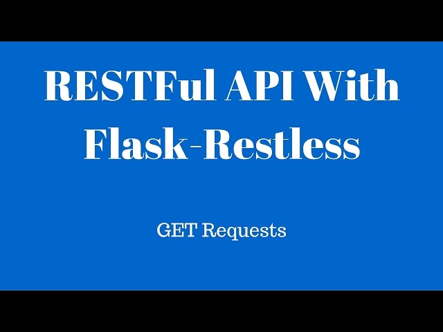 Creating a RESTFul API in Flask Using Flask-Restless and Flask-SQLAlchemy - GET Requests