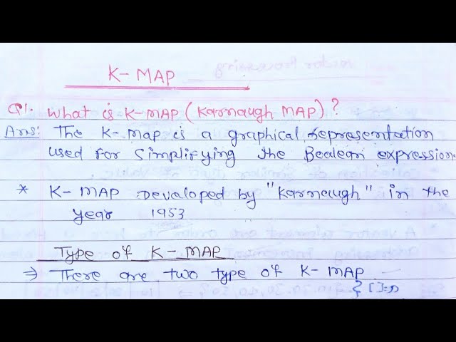 What is K - Map? full explain in hindi | Karnaugh Map