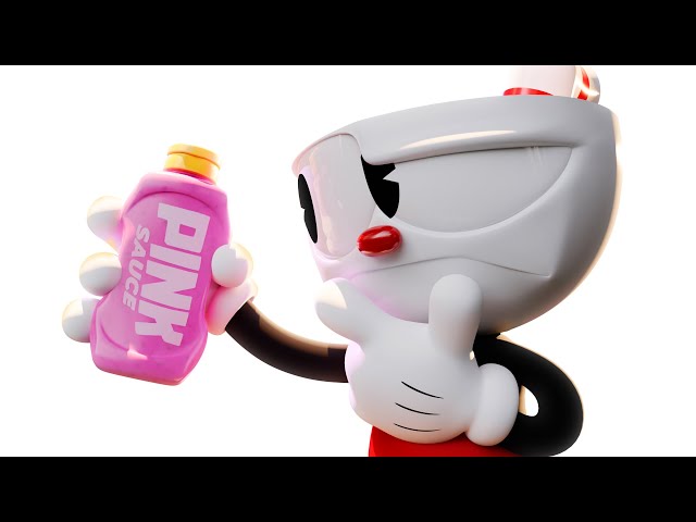Cuphead tries the Pink Sauce