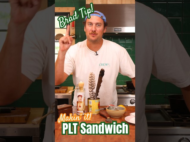 BRAD TIP! 10 minute PLT (Pork Roll Tomato) Sandwich with roasted 🧄 mayo! 🥪 🐖 🍅