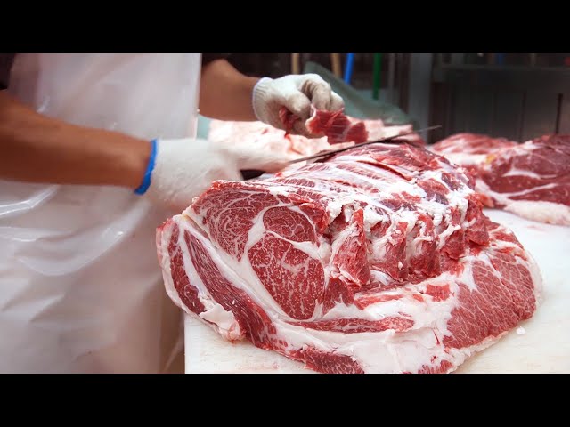 (Full ver) 500kg HOW TO BUTCHER AN ENTIRE COW / Making meat by beef part / Beef Processing / 수민축산