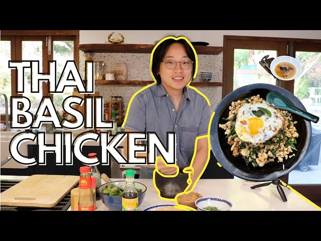 Thai Basil Chicken (Pad Kra Pao) in Jimmy’s Kitchen + Jimmy’s Garden Tour