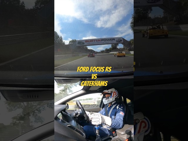 Ford Focus RS vs Caterhams at Brands Hatch #shorts #quaife #quaifesequential #fastford #fordfocusrs