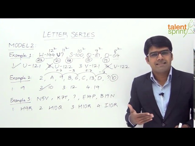Letter Series | Model - 2 | Alpha Numeric Series | Reasoning Ability | TalentSprint