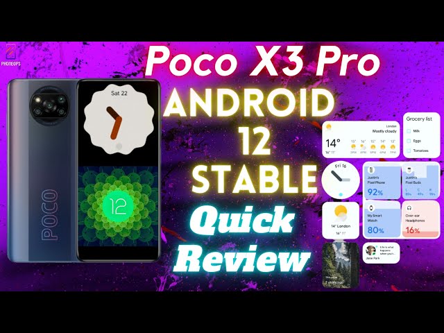 POCO X3 PRO Android 12 Stable | Pixel 5 Port Complete Review | 120 hz, Material You | Game Dashboard