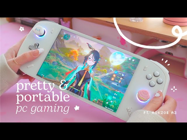 🫧 a classy and cute pc handheld for powerful portable gaming | ft. aokzoe a2 + accessories ✭
