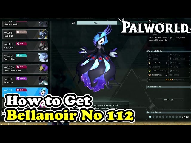 Palworld How to Get Bellanoir (Palworld No. 112)