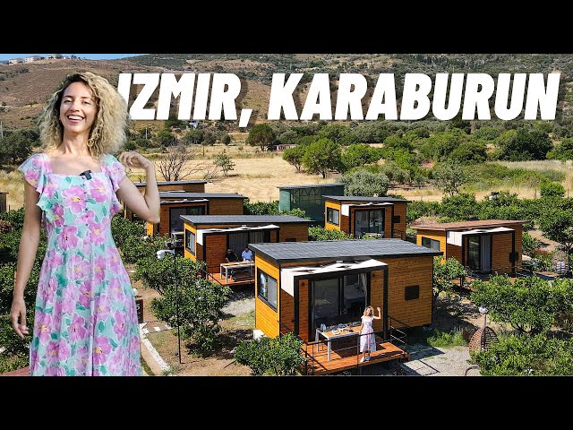 Spending 1 Day in Tiny House Hotel with Private Beach, 200 mt from the Sea !!!