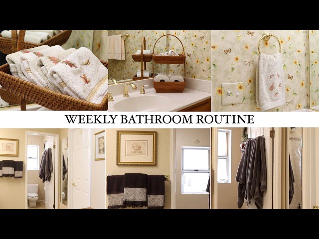 WEEKLY BATHROOM ROUTINE | CLEAN WITH ME | DAY FIVE